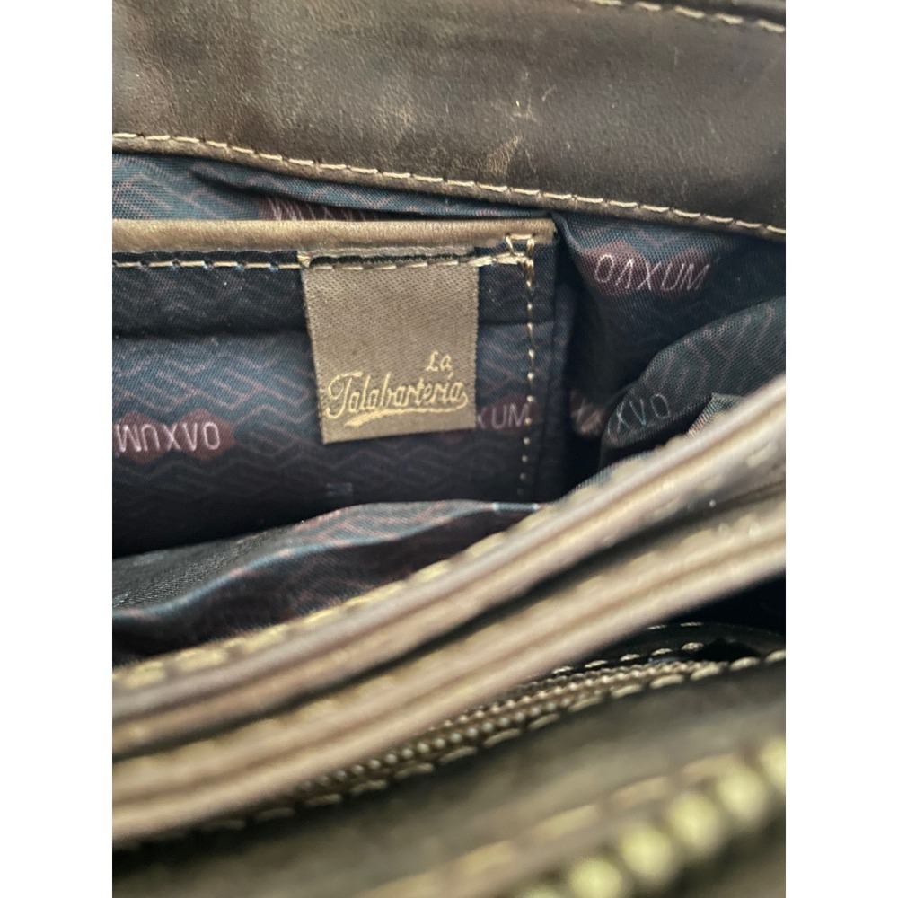 Oaxum La Talabarteria Brown Distressed Leather Crossbody Bag Rustic Travel Boho‎ - Picture 3 of 16